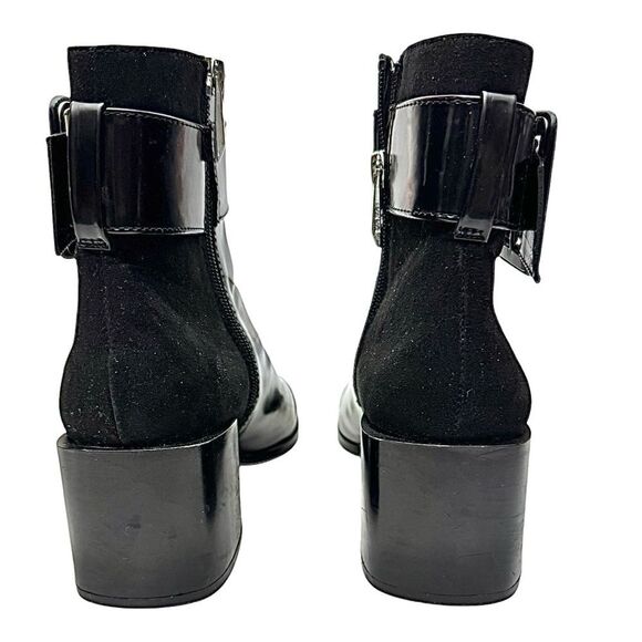 ZARA Women’s Embossed Heeled Ankle Boots – Black – EU 38 / US 8 – Pre-Owned - Picture 4 of 8